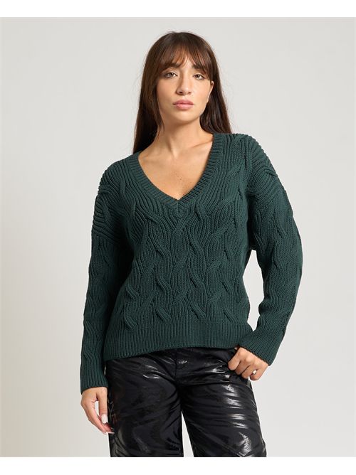 Maglione donna AX con scollo a V ARMANI EXCHANGE | XW001771-AF16638U7304